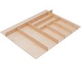 Hafele 556.87.903 Large Cutlery Tray, Fineline™, 701 mm Width, MDF Veneer, Birch, Set