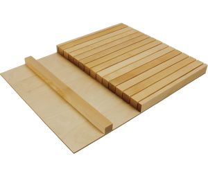 Hafele 556.87.982 Knife Insert, Fineline™, 24" Version, Holds 23 Knives, Birch