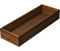 Hafele 556.88.720 Cutlery Box 1, Fineline™ Move, 105.5 mm W x 300 mm D x 49 mm H, Walnut