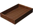 Hafele 556.88.721 Cutlery Box 2, Fineline™ Move, 211 mm W x 300 mm D x 49 mm H, Walnut