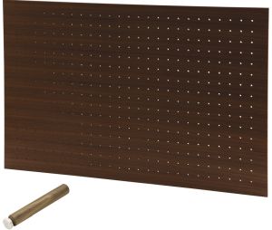 Hafele 557.47.702 Base Plate, Fineline™, (34") 864 mm Width, MDF Veneer, Walnut, Set