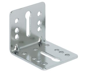 Hafele 558.12.943 Mounting Plate, Bed Connector, Steel, Nickel-Plated