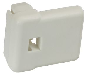 Hafele 558.17.724 Back Railing Clip, for Grass Zargen Drawer System, Screw On, Plastic, White, Box of 20 Pieces