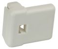 Hafele 558.17.710 Back Railing Clip, for Grass Zargen Drawer System, Doweled, Plastic, White, Box of 20 Pieces