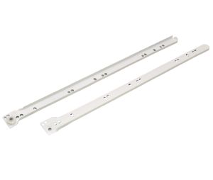 Hafele 558.57.702 Cabinet Member, for Supra Single-Wall Metal Drawer System, 350 mm (14") Length, White, 1 Pair