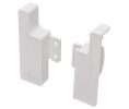 Hafele 558.57.799 Internal Drawer Front Fixing Bracket, for Supra 86 Single-Wall Metal Drawer System, Roll-Out, White, 100 Pairs