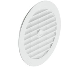 Hafele 571.67.718 Ventilation Grills, 123 mm Diameter, White