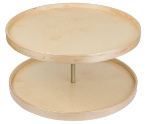 Hafele 595.52.178 Lazy Susan, Full Round, 2 Shelf Set, Century Signature Series, 28" Diameter