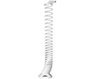 Hafele 631.20.710 Cable Guide, Spiral Design, for Table Bases, White