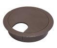 Hafele 631.26.112 Cable Grommet, Two-Piece, Round, 65 mm Diameter, with 90° Rotating Top, Dark Brown