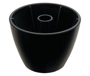 Hafele 634.00.300 Glide, 50 mm Height, 70 mm Diameter, Plastic, Black, 1 Pair