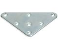 Hafele 634.08.495 Mounting Plate, Triangle, M8, Galvanized, Box of 500 Pieces