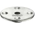 Hafele 634.15.070 Mounting Plate, Round, M8, Zinc