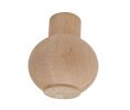 Hafele 634.26.116 Bunn Foot, 5" Diameter, 6" Height, Maple