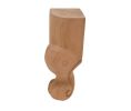 Hafele 634.27.400 Claw Wood Leg, 6" H, Red Oak
