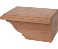Hafele 634.29.009 Cabinet Foot, Transitional, 4" x 7-3/4" x 4-7/8", Right, Cherry