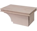 Hafele 634.29.022 Cabinet Foot, Transitional, 4" x 8-1/2" x 4-7/8", Right, Maple