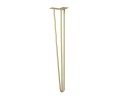 Hafele 634.46.037 Hair Pin Legs, Vintage, 710 mm Height, Pearl Gold, Set