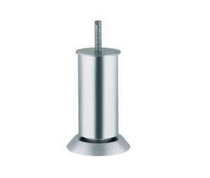 Hafele 634.62.584 Furniture Foot, with +20 mm Height Adjustment, 100 mm Height, with M8 Threaded Bolt, Aluminium, Matt