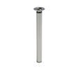 Hafele 635.01.271 Adjustable KOYO Leg, 60 mm Diameter, 300 mm Height Adjustment Range, Steel, Silver/Aluminum RAL 9006, Set of 4 Pieces