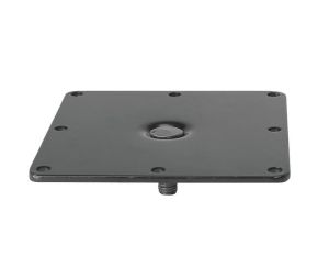 Hafele 635.06.015 Mounting Plate, 60 mm Diameter Component System, M10 Threaded Stem, Steel, Black, Set of 4 Pieces