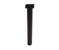 Hafele 635.53.372 E-Leg, 76 mm Diameter, 710 mm Height, Black Textured, Set of 4 Pieces