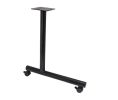 Hafele 635.54.331 C-Leg Style Side Base, with Casters, 24" Top Depth, Black, Set of 2 Pieces