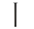 Hafele 635.61.376 E-Leg, 60 mm Diameter, 710 mm Height, Black Semi-Gloss, Epoxy-Coated, Set of 4 Pieces