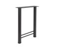 Hafele 635.73.300 H-Leg, 450 mm Width, 698 mm Height, Black Textured