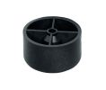 Hafele 635.80.325 Furniture Glide, with Screw-Hole, 25 mm Installation Height, 50 mm Diameter, Black