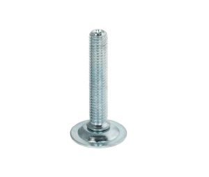 Hafele 637.03.054 Base Leveler, M10, 30 mm Diameter, 120 mm Length, Swiveling, Zinc-Plated