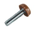 Hafele 637.05.108 Base Leveler, 1/4" - 20 mm x 1", Brown