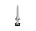 Hafele 637.05.300 Base Leveler, M8 x 45 mm, 23 mm Diameter, Black Cap