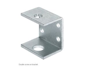 Hafele 637.07.004 Threaded Bracket, M10, Screw Mounted, for Levelers or Casters, Zinc-Plated