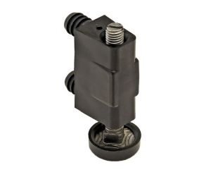 Hafele 637.11.320 Base Leveler, with Press-Fit Plugs, 60 mm Length, Zinc