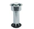 Hafele 637.19.219 Adjustment Foot, 2-Part, M10 Attachment Screw with Cap, 100 mm Height, 48 mm Diameter, Zinc