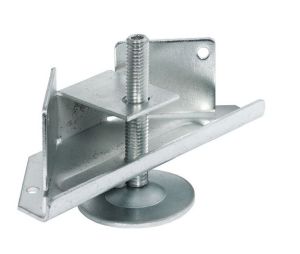 Hafele 637.23.900 Base Leveler, with Corner Supporting Bracket, Load-Bearing Capacity 150 kg (330 lbs), Zinc-Plated