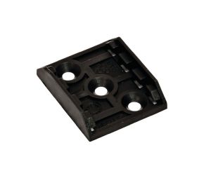 Hafele 637.42.020 Adapter, for Plinth Clips for 28 mm Diameter, Screw-Mount, Black