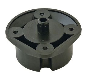 Hafele 637.54.330 Mounting Socket, Dowel-Mounted, Black