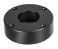 Hafele 637.76.344 Mounting Plate, Round, Axilo™, Screw-Mount, Black