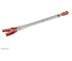 Hafele 637.76.360 Adjusting Tool, for Hafele Axilo 78 Plinth System, Hafele Axilo 78 Plinth Adjusting Fitting System, Gray/Red