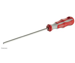 Hafele 637.76.361 Extension Tool, for Hafele Axilo 78 Adjusting Tool, Hafele Axilo 78 Plinth Adjusting Fitting System, Gray/Red