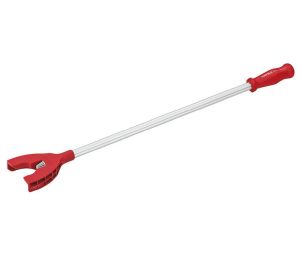 Hafele 637.76.430 Adjusting Tool, Hafele Axilo 78 Light Tool, for Height Adjustment of The Plinth Foot, Manual Operation, Fixed Tool Length, Gray/Red