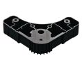 Hafele 637.79.311 Triangle Mounting Plate, For 46 mm Diameter Foot, Screw-Mount, Black, Set of 4 Pieces