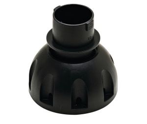Hafele 637.80.350 Adjustment Foot/Tube, 78 mm Diameter, 80 mm Base Height, Plastic, Black, Set Of 4 Pieces
