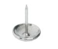 Hafele 650.01.130 Furniture Glide, Knock-In, 13 mm Diameter, 3.5 mm Height, Nickel-Plated