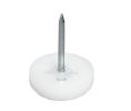 Hafele 650.02.100 Furniture Glide, Knock-In, 10 mm Diameter, 4 mm Height, White, 100 pieces
