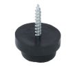 Hafele 650.19.324 Furniture Glide, Screw-In, 24 mm Diameter, 10 mm Height, Black