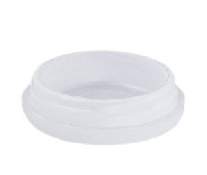 Hafele 650.22.070 Quickclick Slim Glide, Stop PLASTIC, 17 mm Diameter, 6 mm Height, White