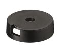Hafele 650.22.312 Quickclick Base, Screw Mount, For Round Glide Inserts, 20 mm Diameter, 7 mm Height, Black, 100 pieces
